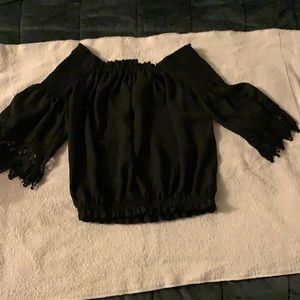 Black Revamped Crop Top